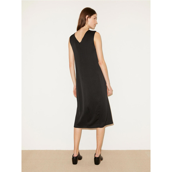 Malene Birger Black Sleeveless Aluta Cross Over Dress Black Size 36 - Picture 3 of 9
